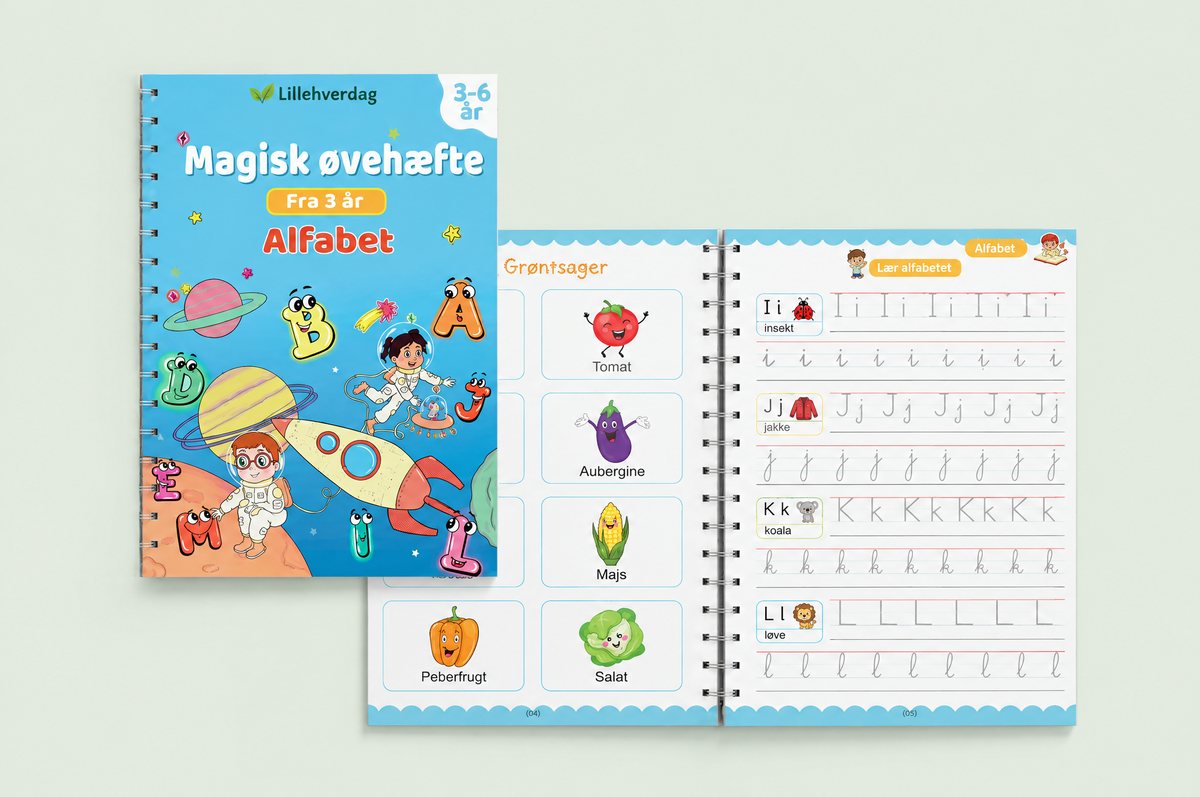 Magisk øvehæfte: Alfabet