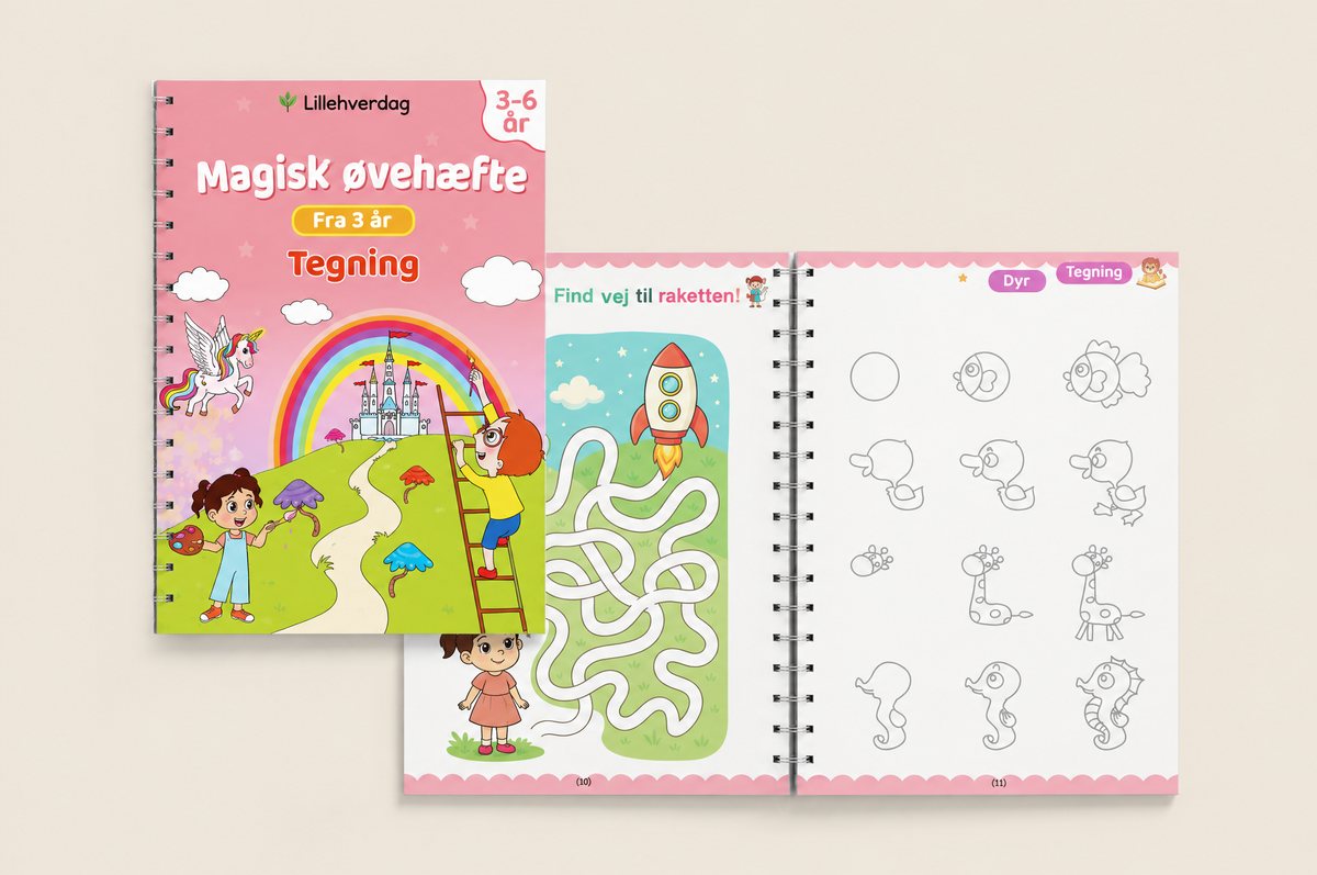 Magisk øvehæfte: Tegning