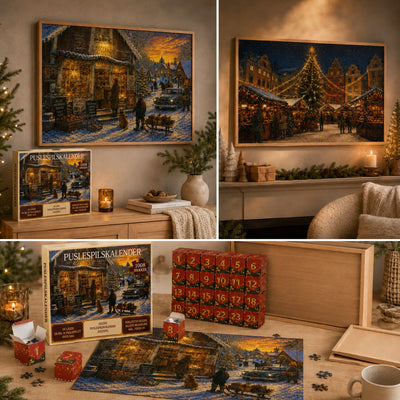 Julens puslespilskalender – 24 dage med julehygge