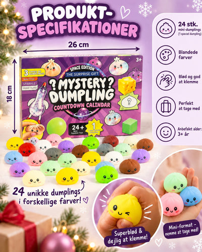Årets lille Squishy Dumpling-kalender – 24 dage med mini-dumplings 🎄