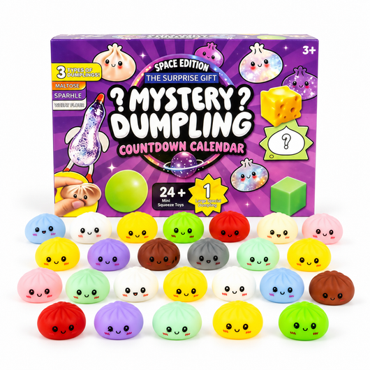 Årets lille Squishy Dumpling-kalender – 24 dage med mini-dumplings 🎄